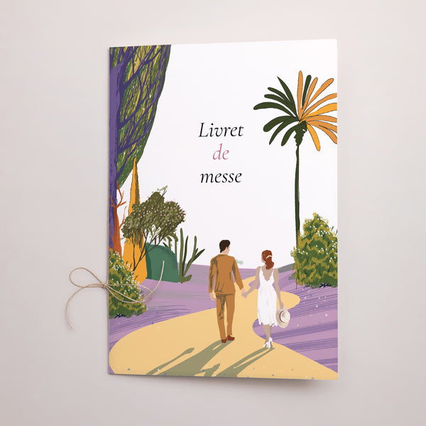 Livret de messe Mariage Double volet Flâneurs photo