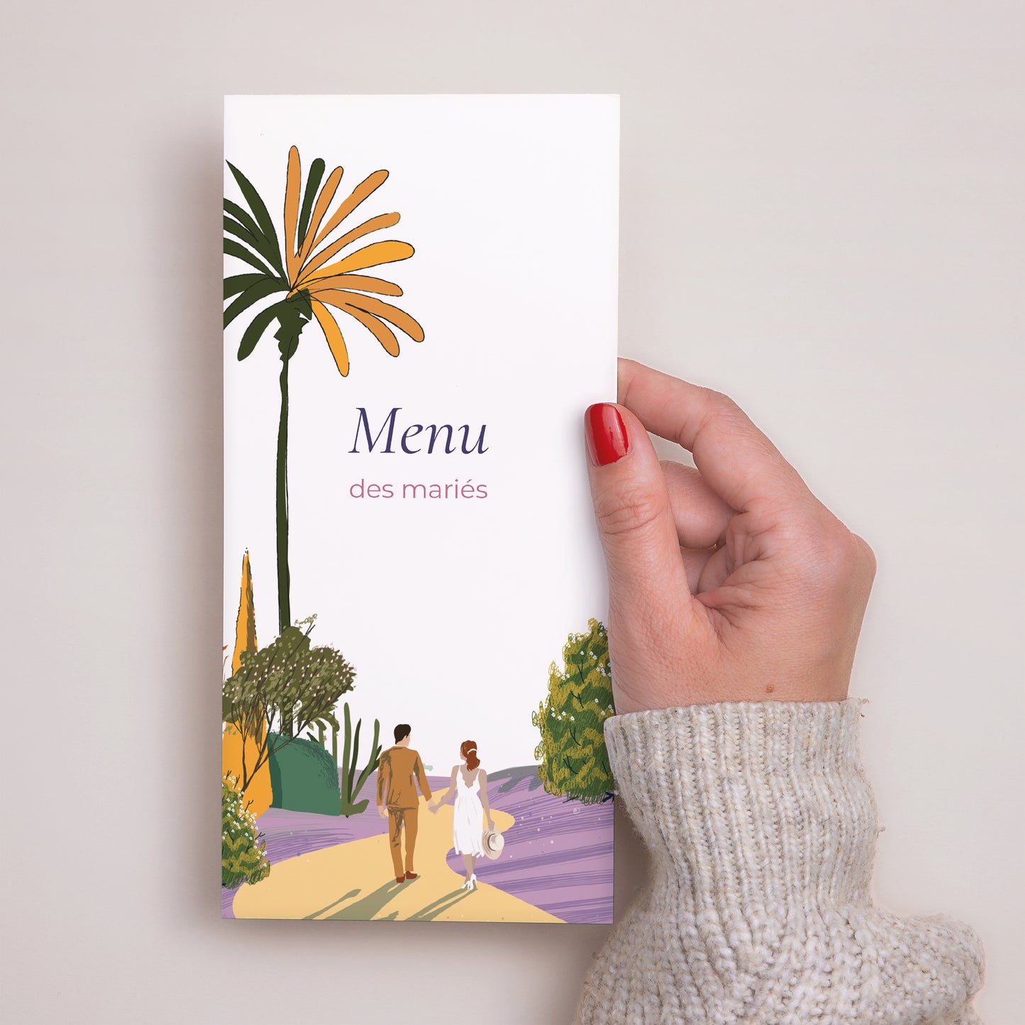 Menu Mariage Panoramique portrait Flâneurs photo N° 2