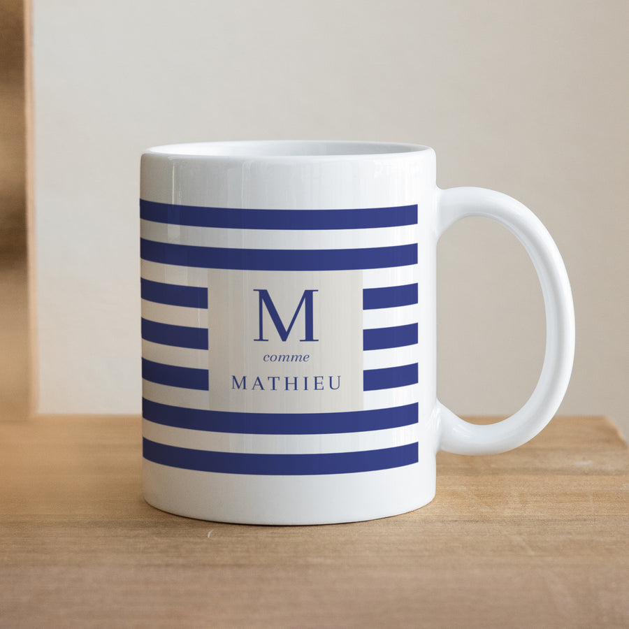 Mug Objets Blanc Rayures photo
