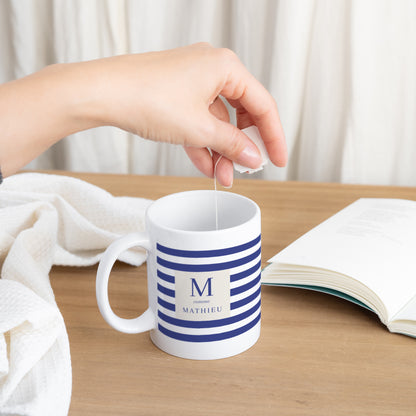 Mug Objets Blanc Rayures photo N° 3