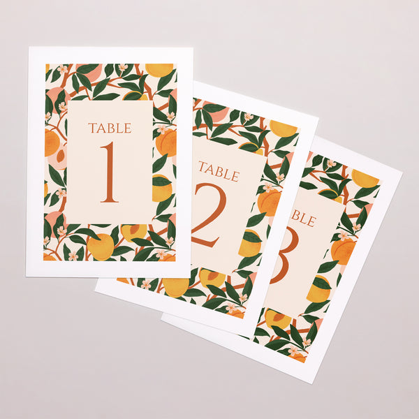 Marque table Mariage Rectangle Sous les abricotiers photo
