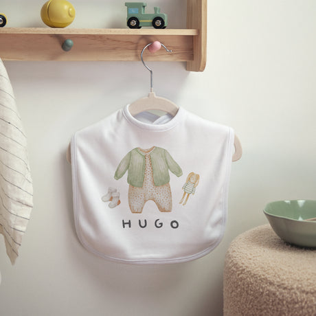 Bavoir Naissance Tissu Mon nouveau monde