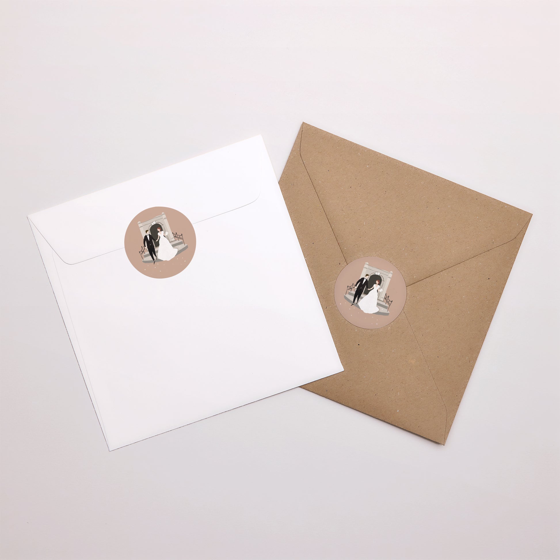 Sticker Mariage Rond Ils se sont dit oui photo N° 4