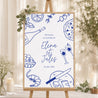 Panneau bienvenue Mariage Portrait 60 x 90 cm Festivités gourmandes photo N° 1