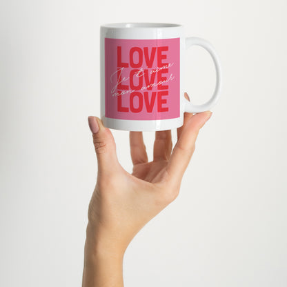 Mug Objets Blanc Love Love Love photo N° 2