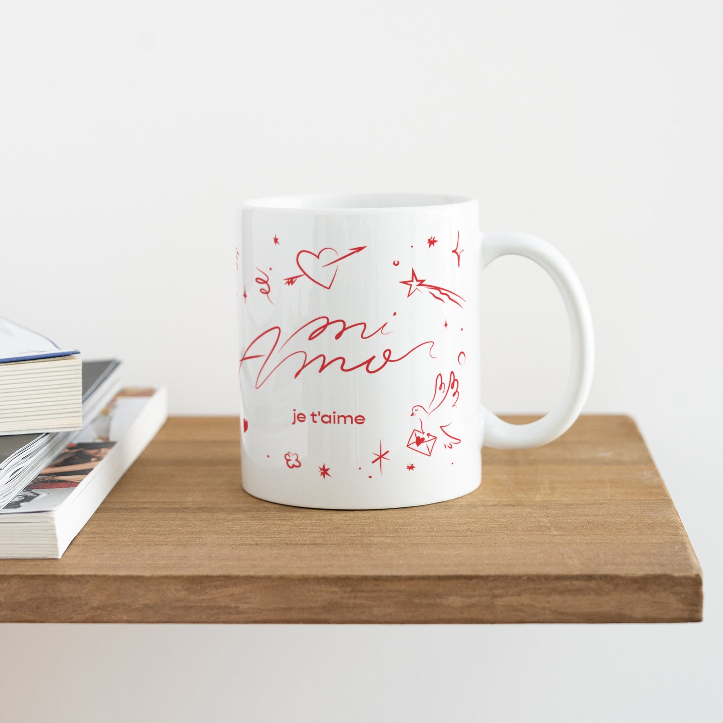 Mug Objets Blanc Love drawings photo N° 4