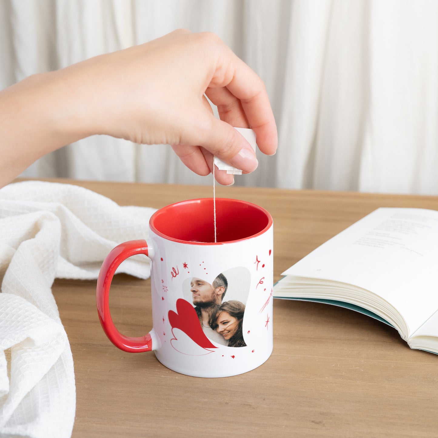 Mug Objets Rouge Love drawings photo N° 3