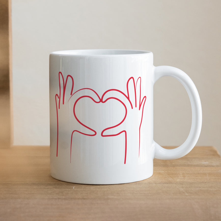 Mug Objets Blanc Hands of love photo