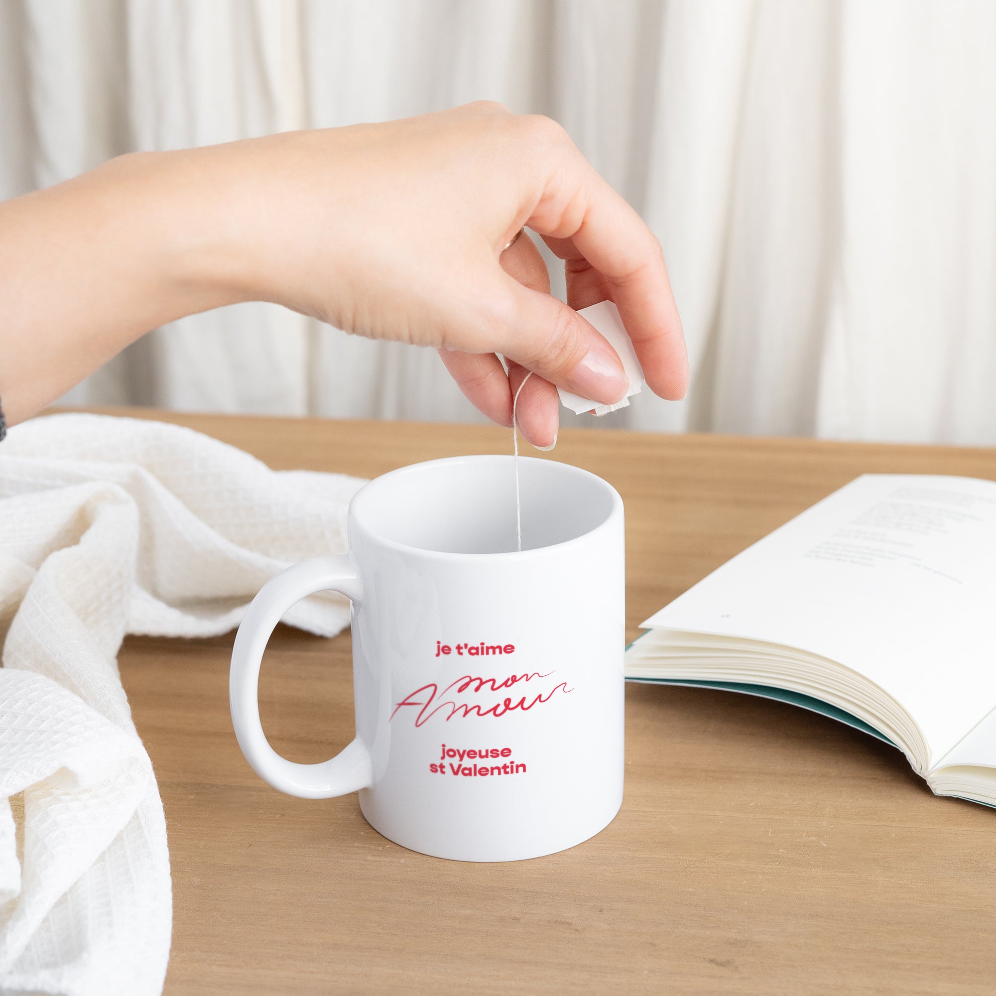 Mug Objets Blanc Hands of love photo N° 3
