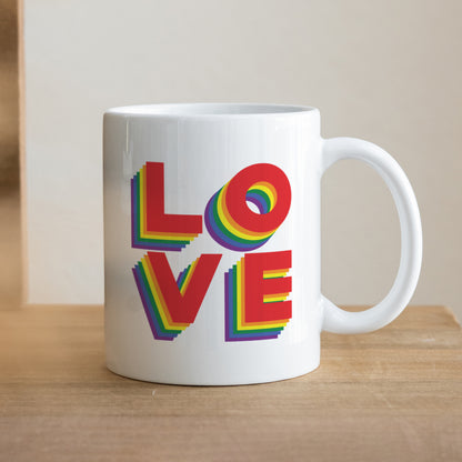 Mug Objets Blanc LOVE photo N° 1