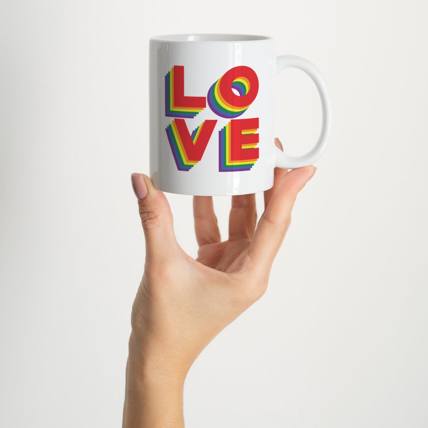 Mug Objets Blanc LOVE photo N° 2