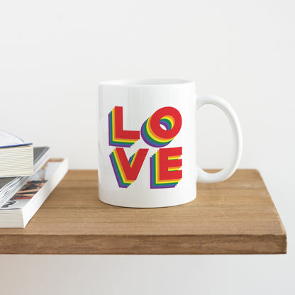 Mug Objets Blanc LOVE photo N° 4