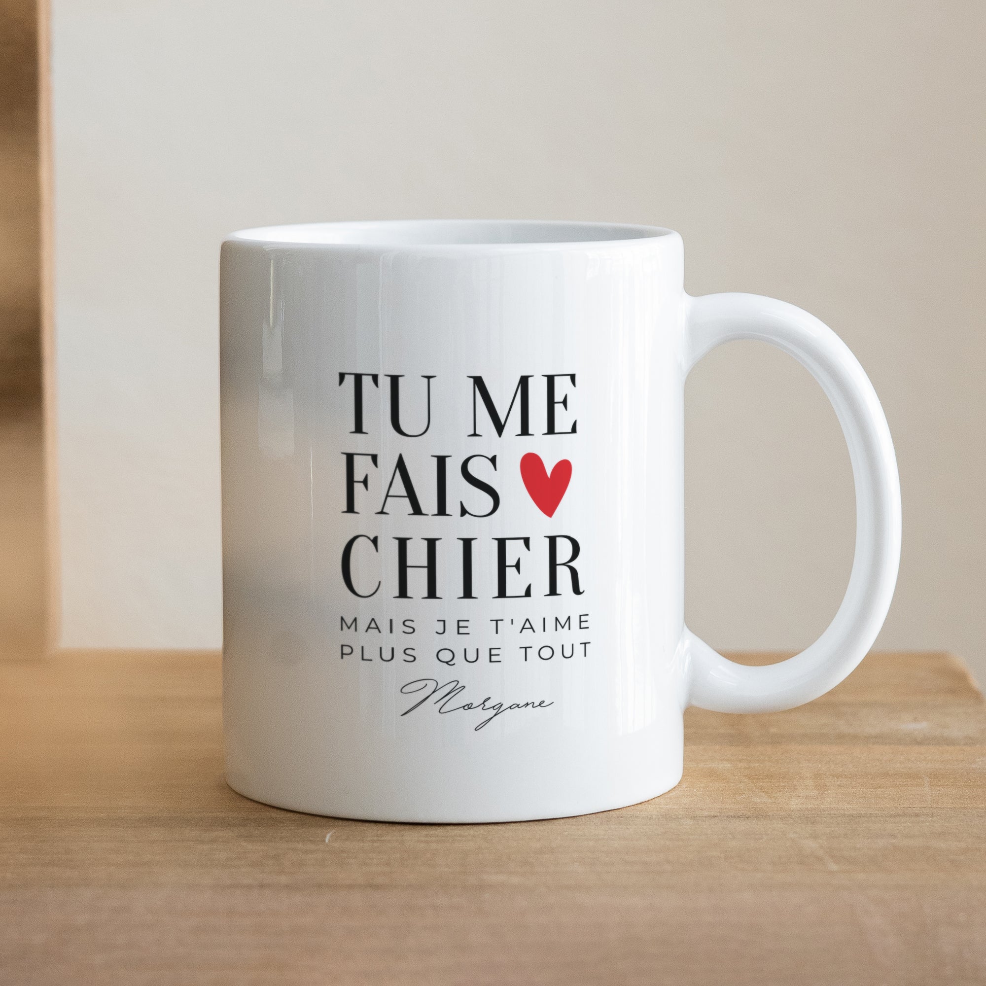 Mug Objets Blanc Tu me fais... photo N° 1
