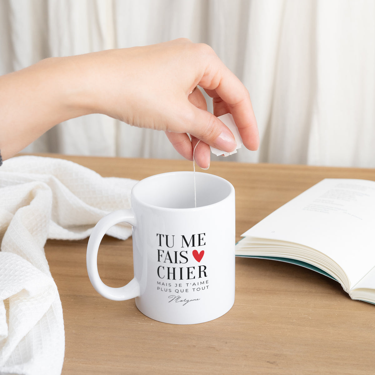 Mug Objets Blanc Tu me fais... photo N° 3