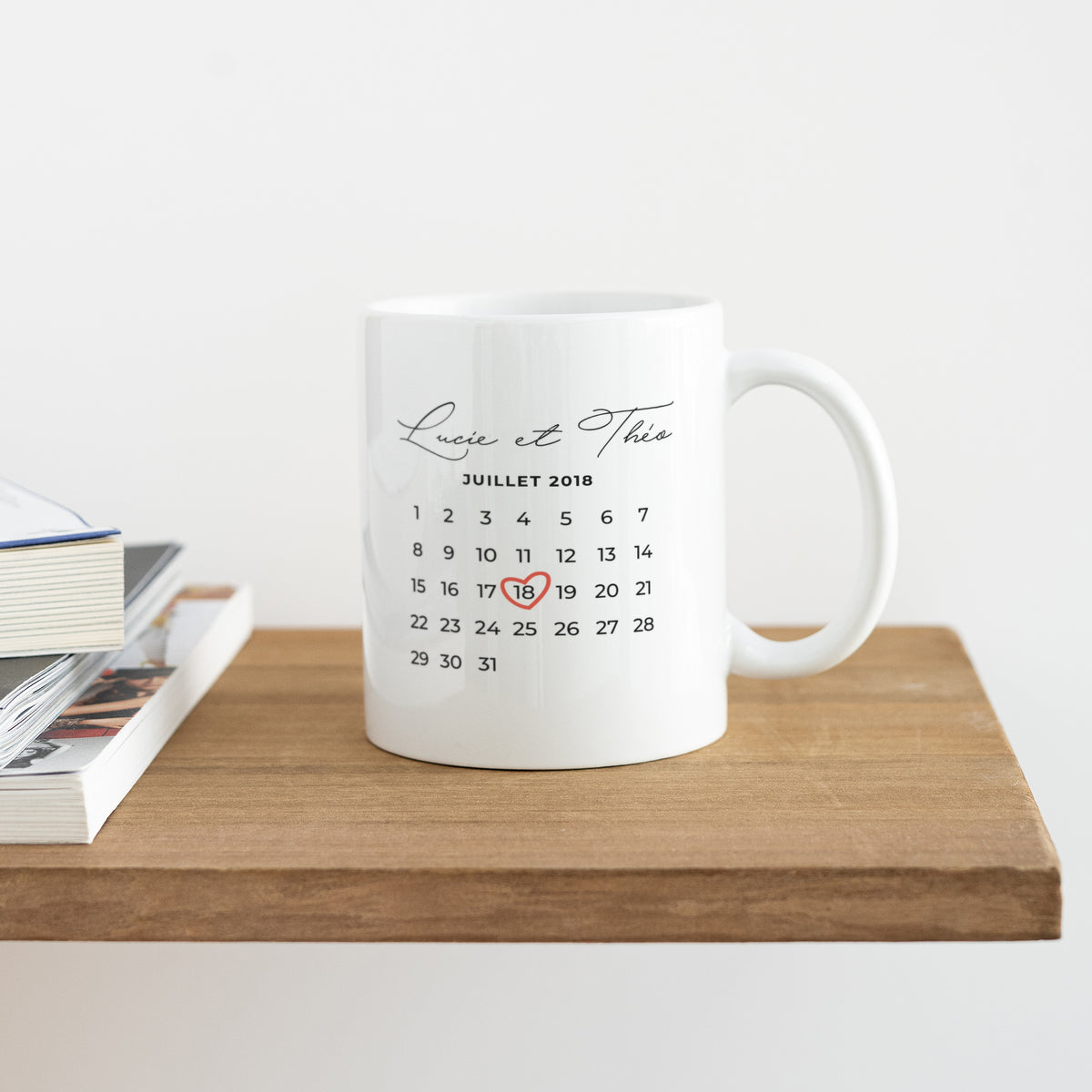 Mug Objets Blanc Une date importante photo N° 4