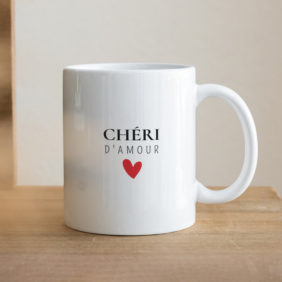 Mug Objets Blanc Chéri d'amour photo