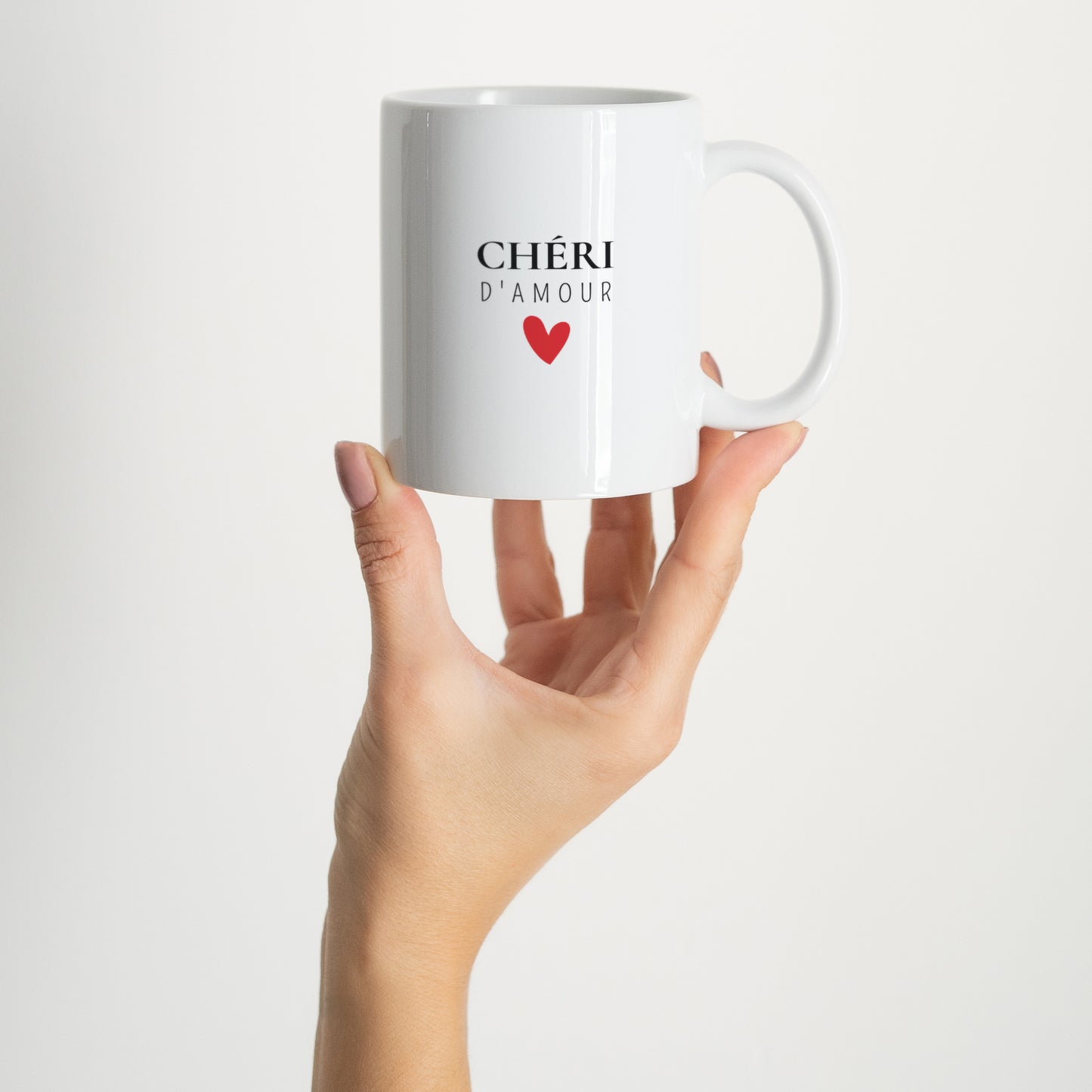 Mug Objets Blanc Chéri d'amour photo N° 2