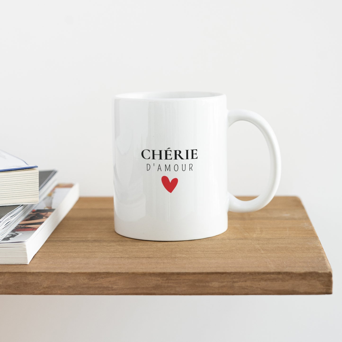 Mug Objets Blanc Chérie d'amour photo N° 4