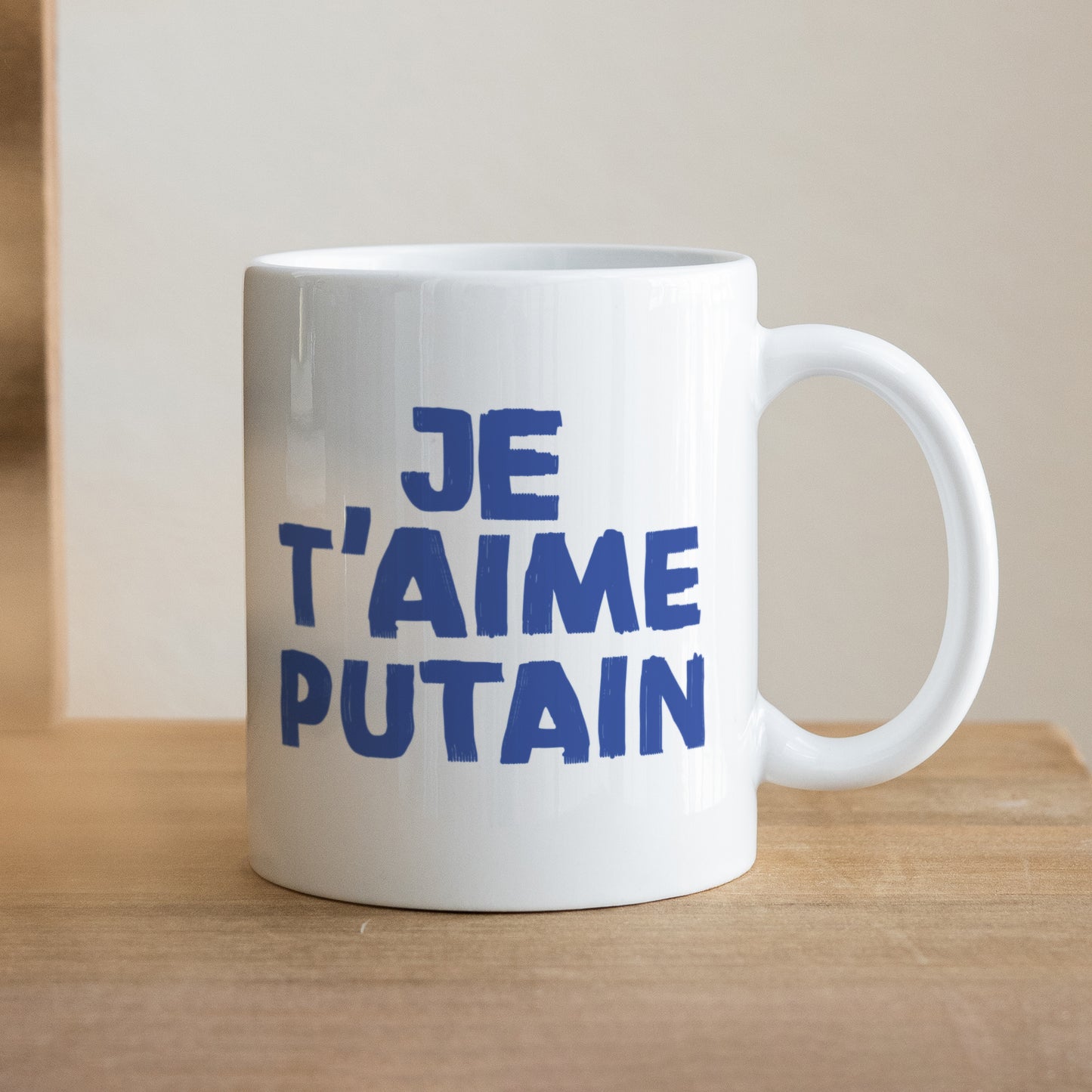 Mug Objets Blanc je t'aime! photo N° 1