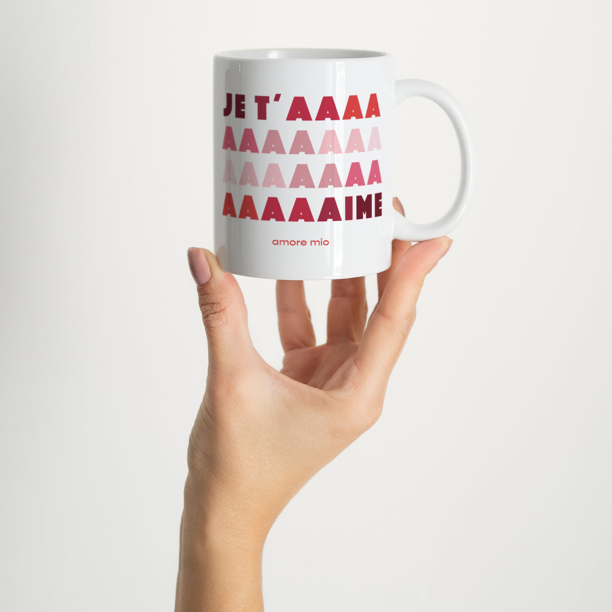Mug Objets Blanc Je t'aaaime photo N° 2