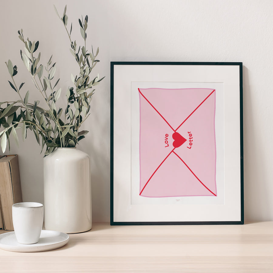 Affiche Portrait Love letter photo