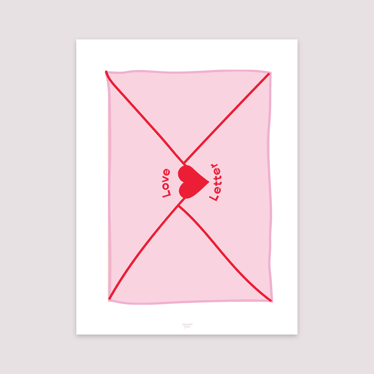 Affiche Portrait 30 x 40 cm Love letter photo N° 2