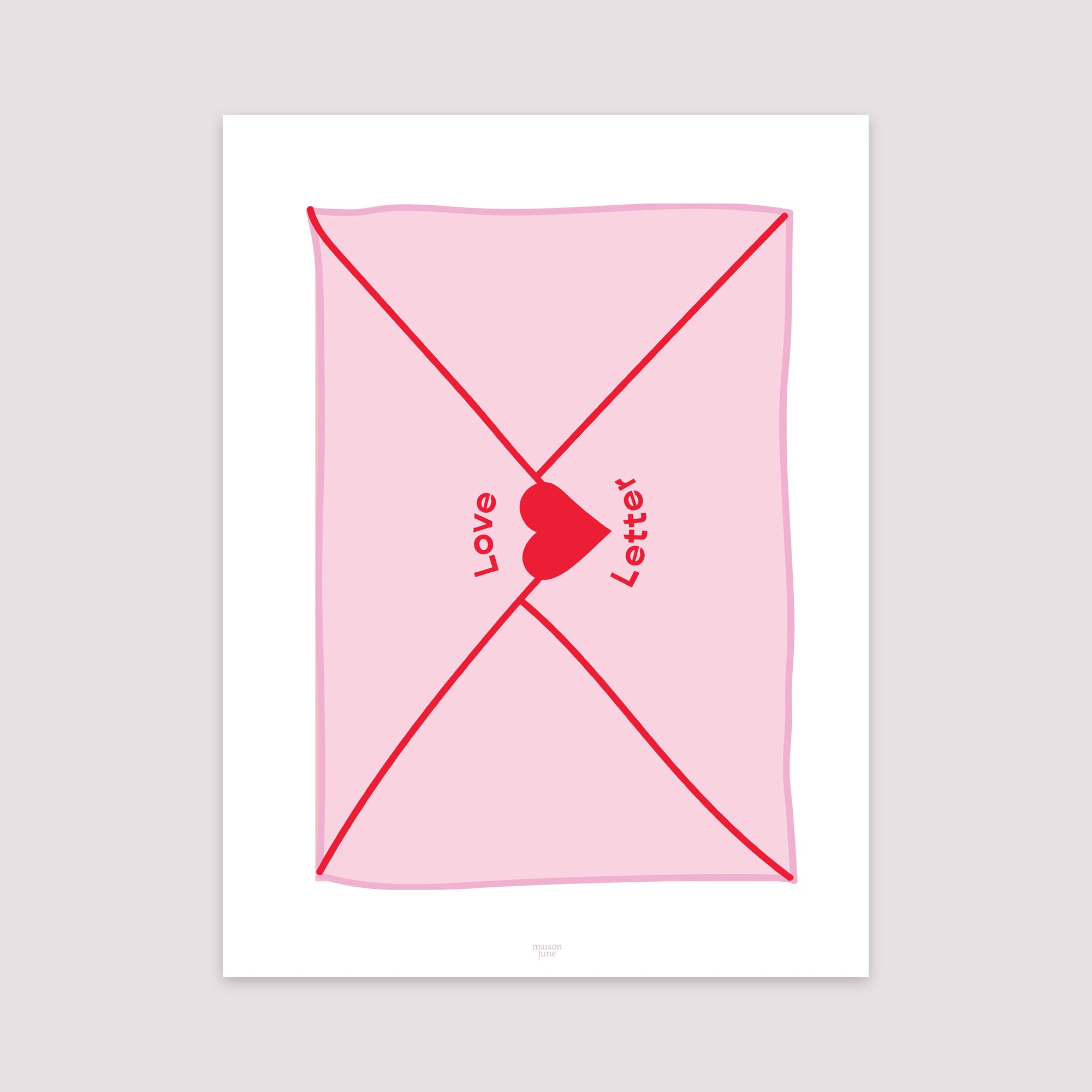 Affiche Portrait 30 x 40 cm Love letter photo N° 2