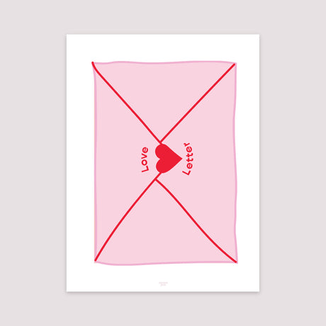 Affiche Portrait 30 x 40 cm Love letter