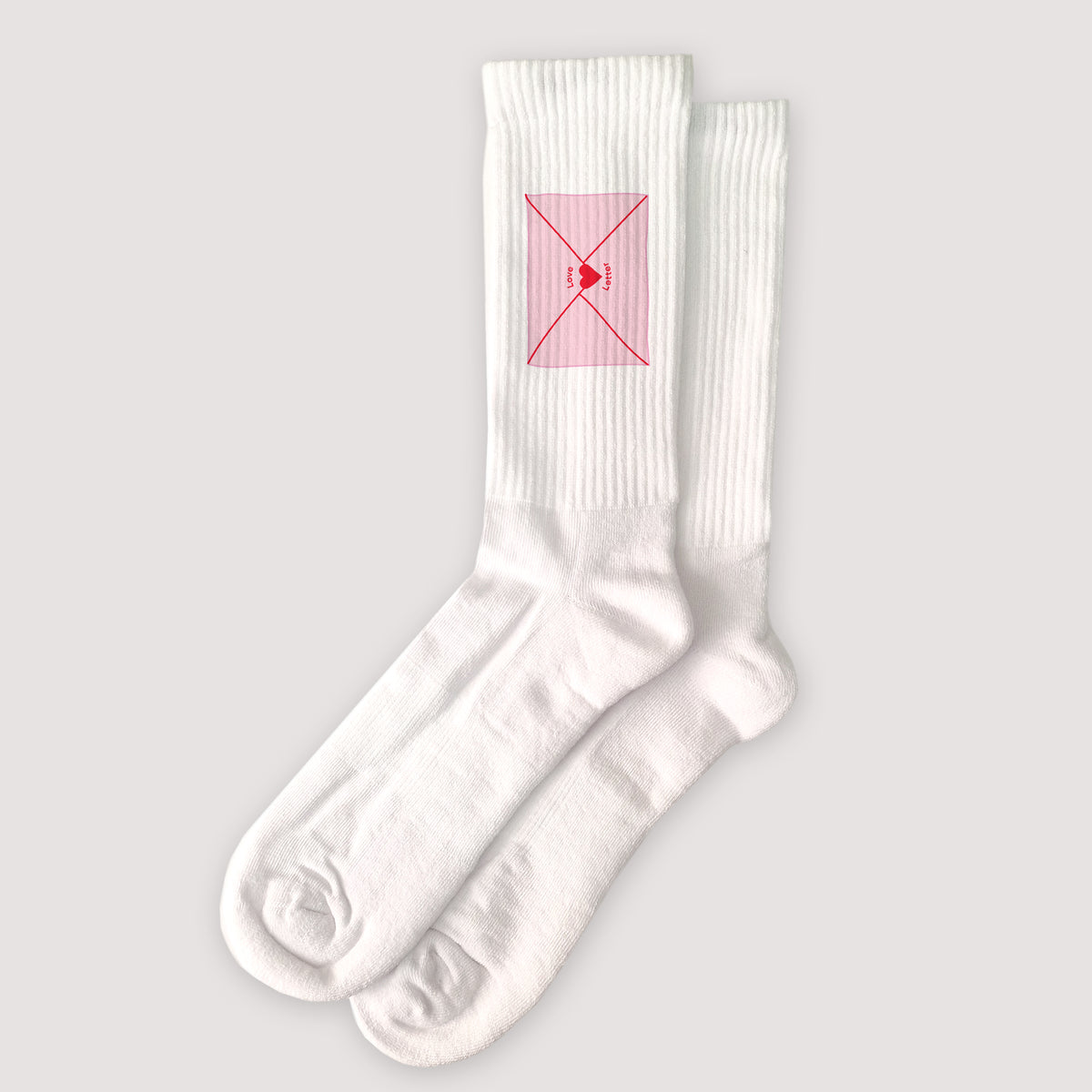 Chaussettes femme Blanches Love letter photo N° 1