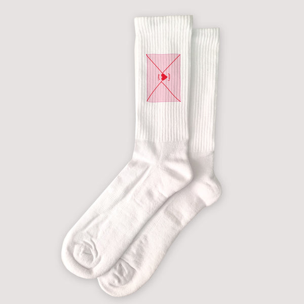 Chaussettes femme Blanches Love letter photo