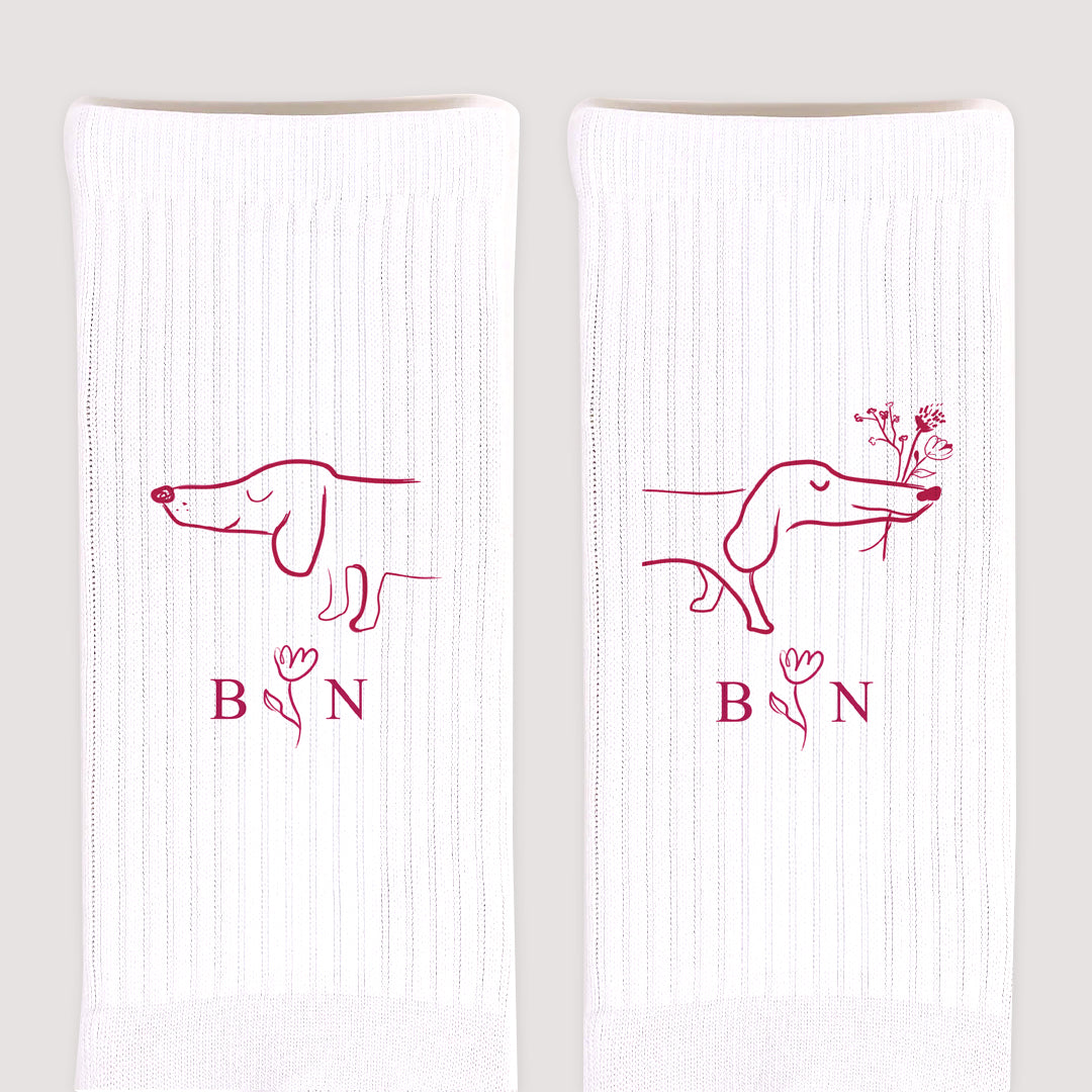 Chaussettes femme Blanches L'amoureux photo N° 3
