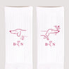 Chaussettes femme Blanches L'amoureux photo N° 3