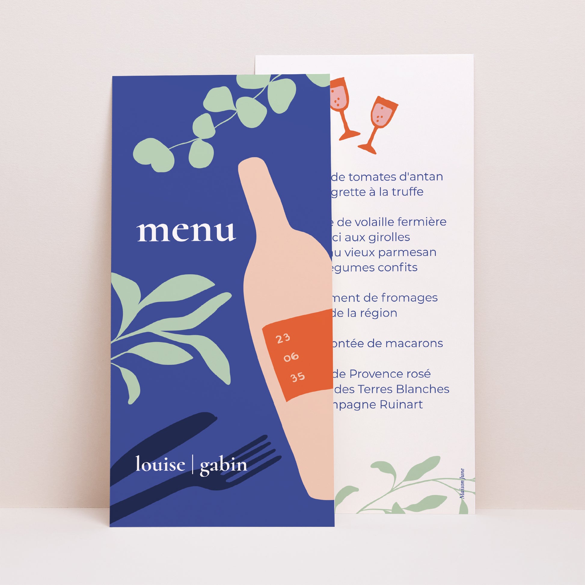 Menu Mariage Panoramique portrait Good time photo N° 1