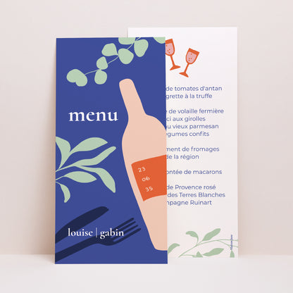 Menu Mariage Panoramique portrait Good time photo N° 1