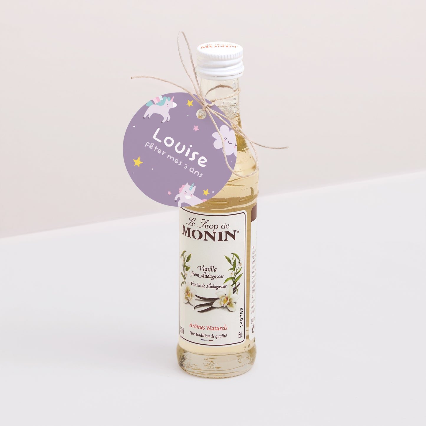 Etiquette perforée Anniversaire Enfant Ronde My licorne photo N° 3