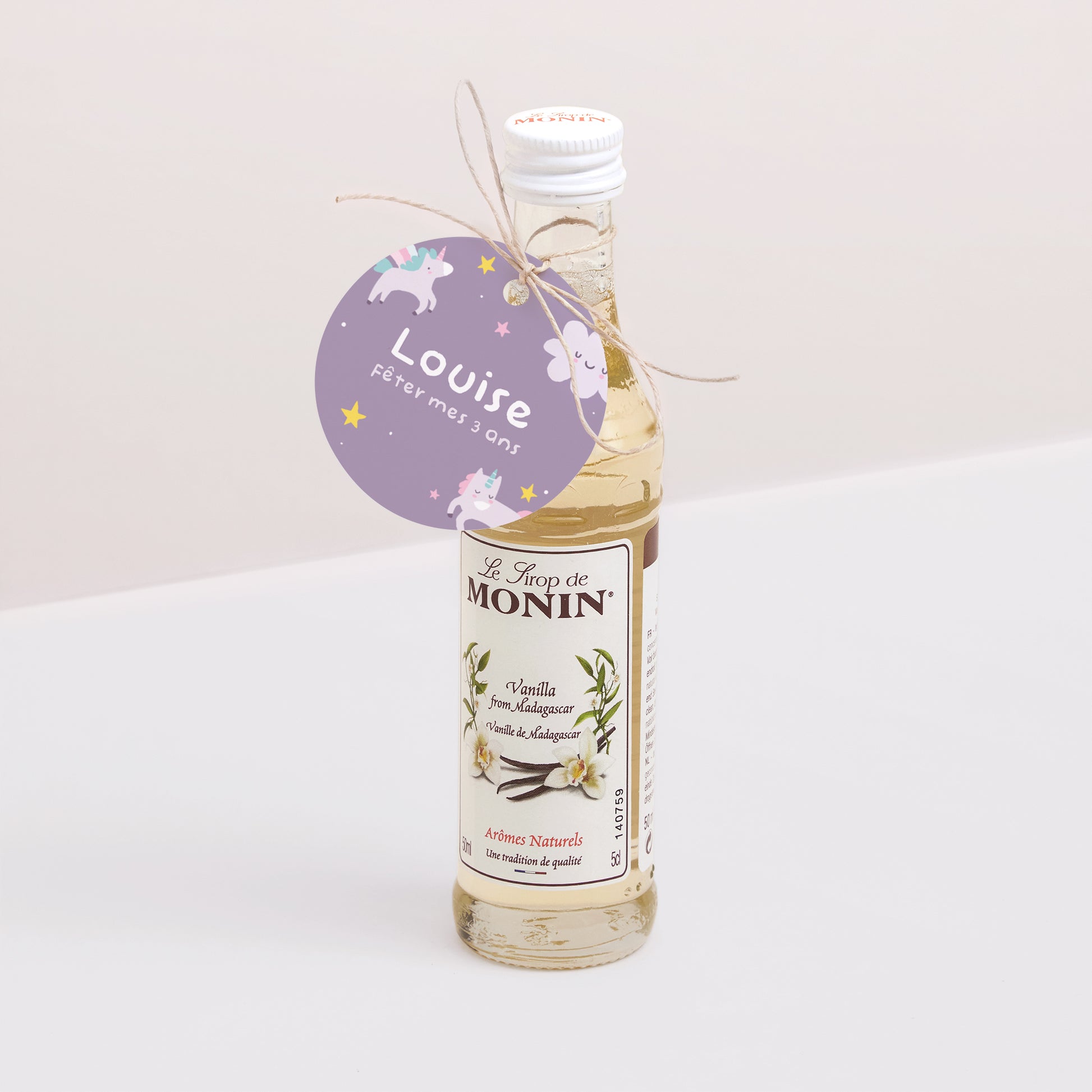 Etiquette perforée Anniversaire Enfant Ronde My licorne photo N° 3