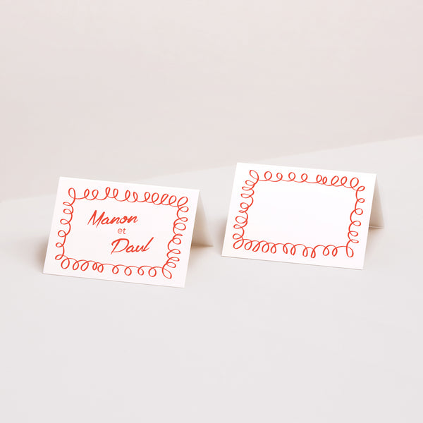Marque-place Mariage 2 volets La Dolce Vita photo
