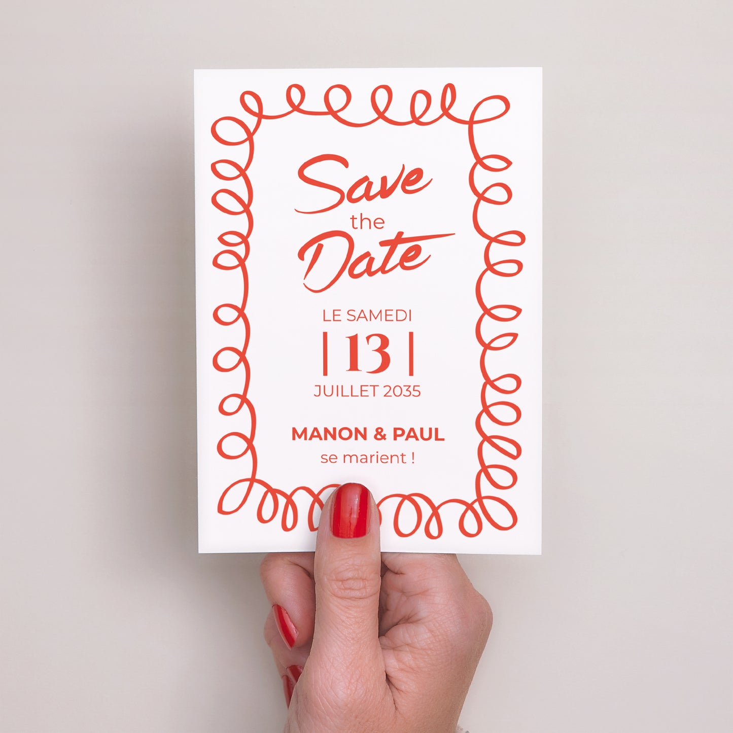 Save the date Mariage Portrait La Dolce Vita photo N° 2