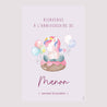 Panneau bienvenue Anniversaire Enfant Portrait 60 x 90 cm Licorne donuts photo N° 2