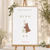Panneau bienvenue Anniversaire Enfant Portrait 60 x 90 cm 1 an tout pile photo N° 1