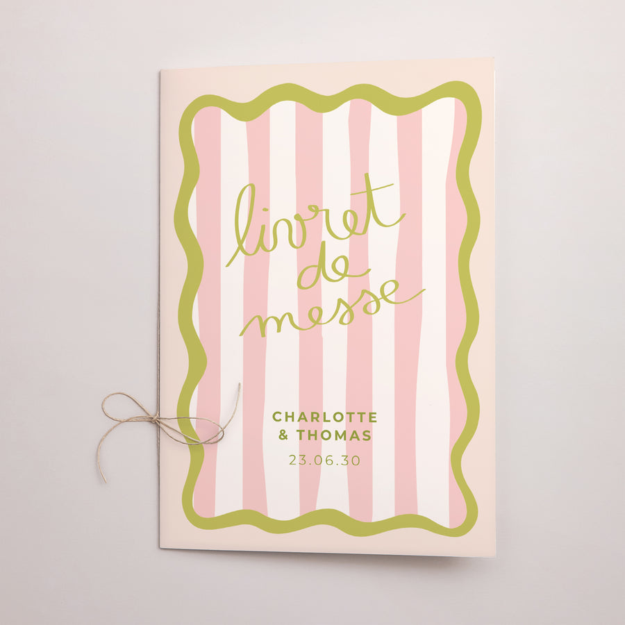 Livret de messe Mariage Double volet Lisette photo