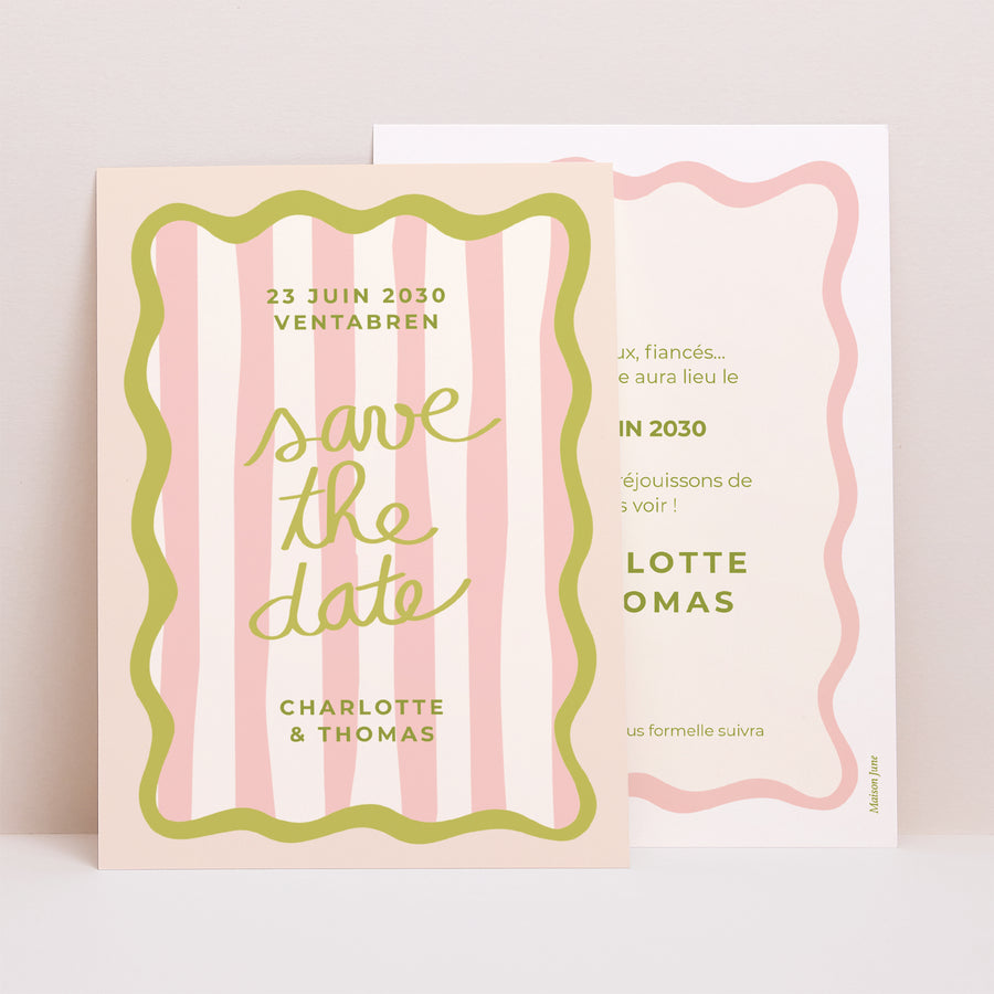 Save the date Mariage Portrait Lisette photo