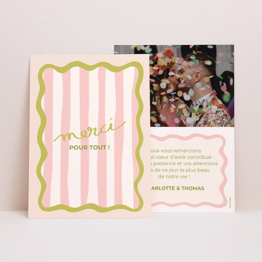 Remerciements Mariage Portrait Lisette photo