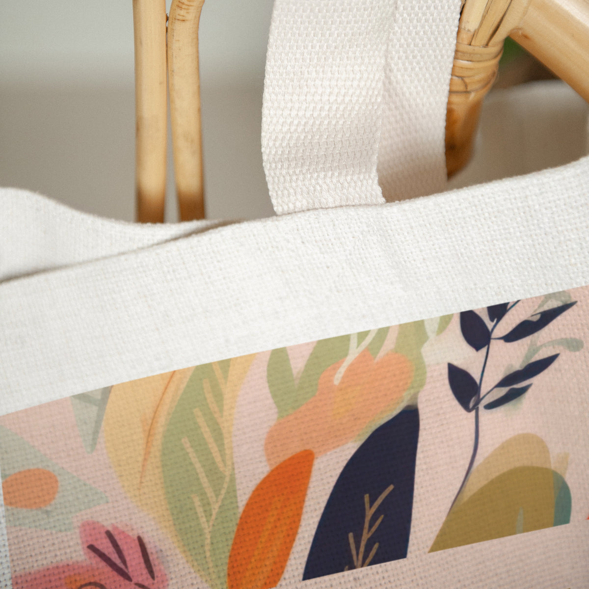 Tote bag Anse en toile Farandole de Fleurs photo N° 3