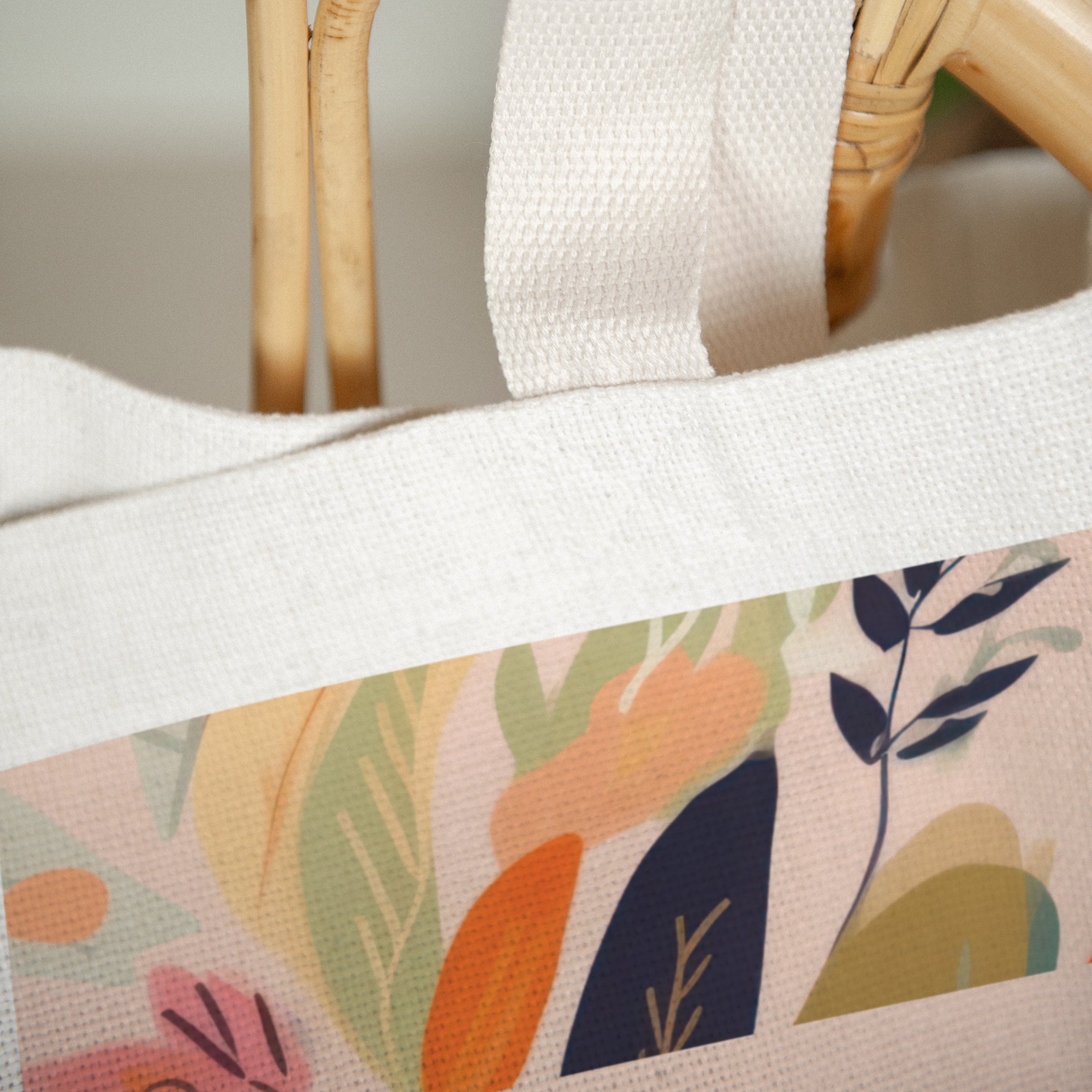 Tote bag Anse en toile Farandole de Fleurs photo N° 3