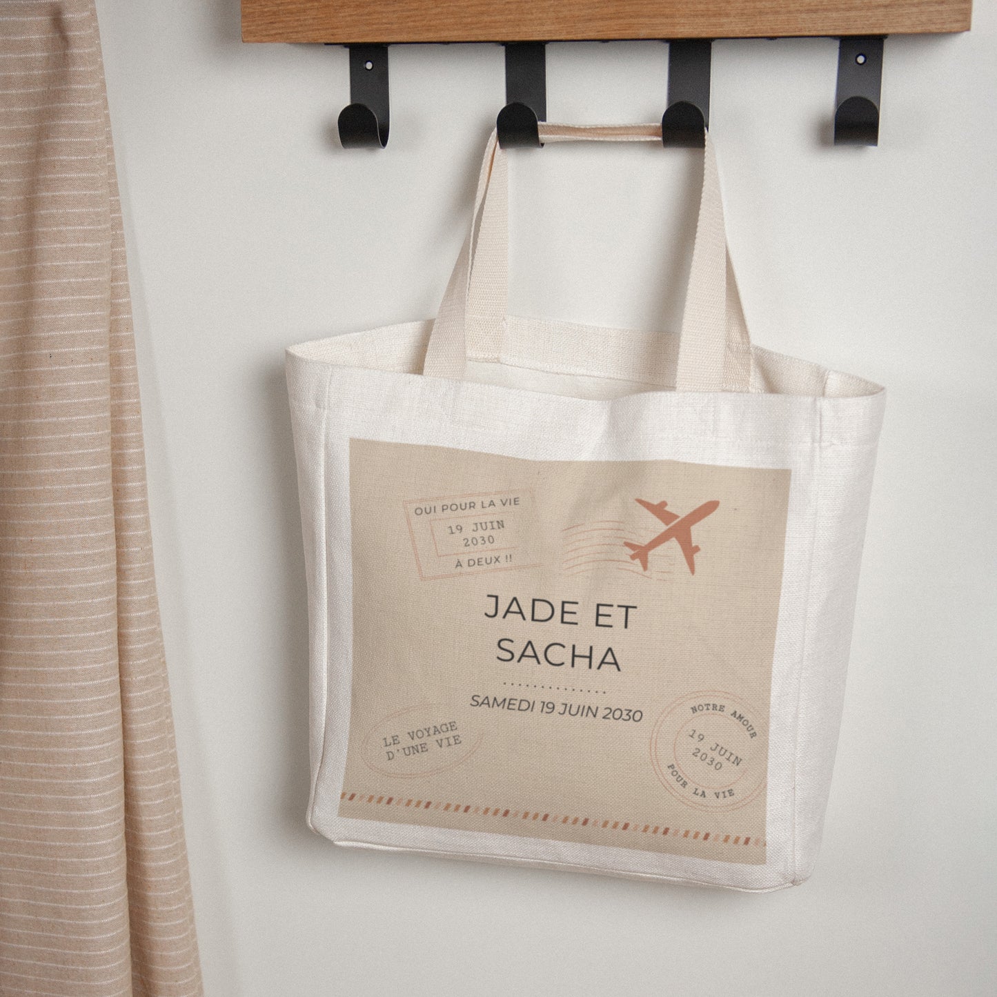 Tote bag Objets Anse en toile Le voyage d'une vie photo N° 1