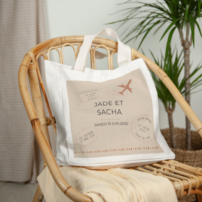 Tote bag Objets Anse en toile Le voyage d'une vie photo N° 2