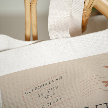 Tote bag Objets Anse en toile Le voyage d'une vie photo N° 3