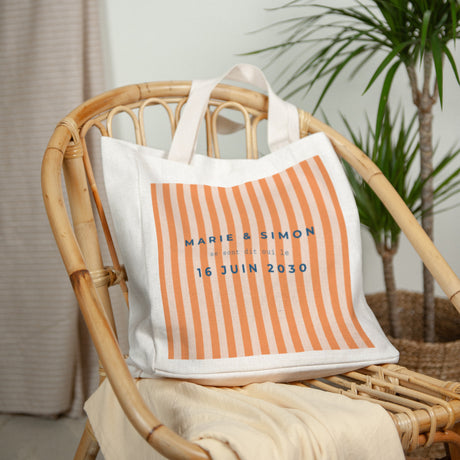 Tote bag Objets Anse en toile L'amour à la plage