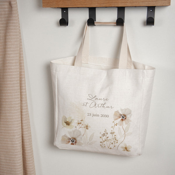 Tote bag Objets Anse en toile Camélise photo